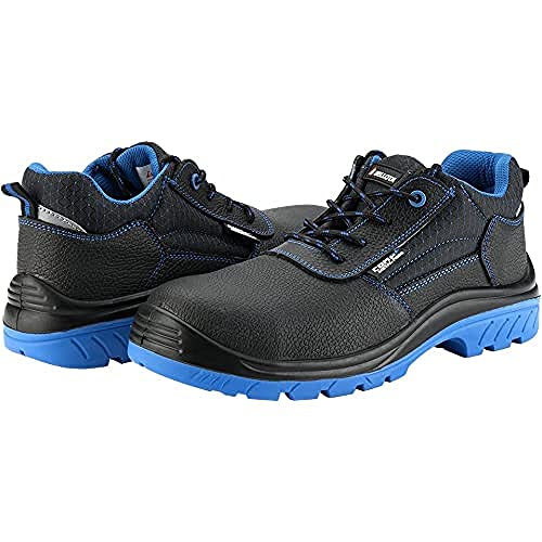 Bellota 7230844S3 - Zapatos de Seguridad de Hombre y Mujer (Talla 44) de Piel Hidrofugada, Acolchada y Horma Extra Ancha