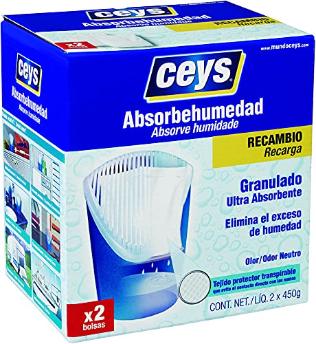 Ceys - HUMIBOX - Antihumedad - Elimina el exceso de humedad - Recambio - 450 G