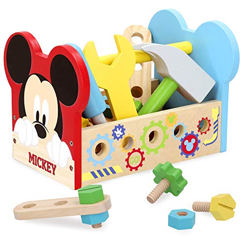 Disney - Maletin herramientas 24 piezas Caja herramientas Juguetes Bricolaje Construccion - Juguetes niños 3 años Juguetes educativos Juego Imitación infantil Juguetes Disney