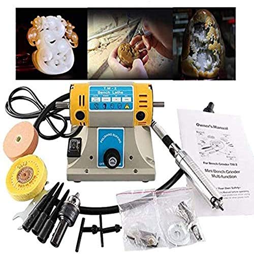 4YANG Pulidora de Banco Pulidora de Joyas Máquina amoladora de pulido Talla Equipo grabado Herramientas de fabricación de joyas, ideal para joyeros profesionales, artesanos