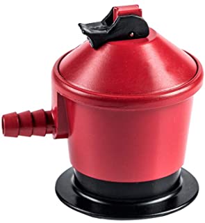 S&M Regulador 50 mbar para Botellas De Gas Butano O Propano, Rojo