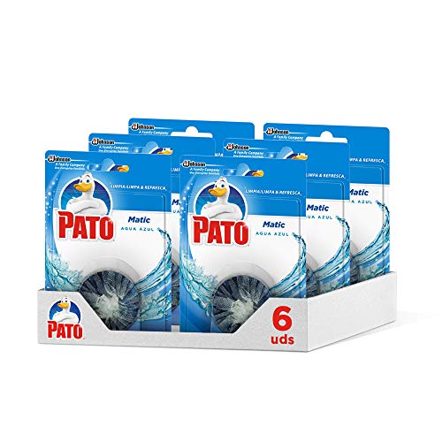 Pato - Matic limpiador y ambientador para inodoro, pastilla para cisterna, 1 Pack of 6 unidades