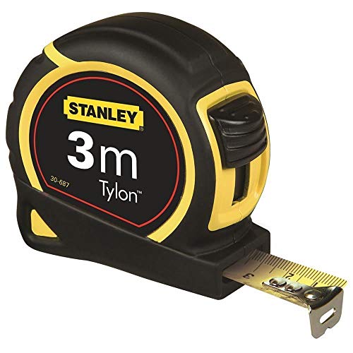 STANLEY 1-30-687 Flexómetro de cinta de acero, Único, 3 m