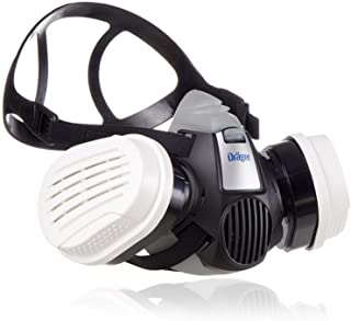 Dräger X-Plore 3300 Semi máscara + filtros A1B1E1K1 Hg P3 R D | Respirador de seguridad para trabajos químicos frente a vapores, conservantes, pesticidas | Talla M